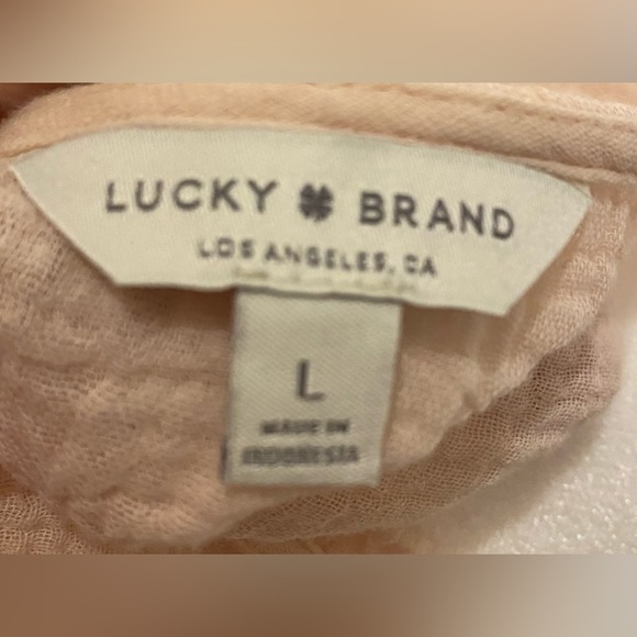 Lucky Brand Women’s Cold Shoulder Top Size L - Picture 8 of 9